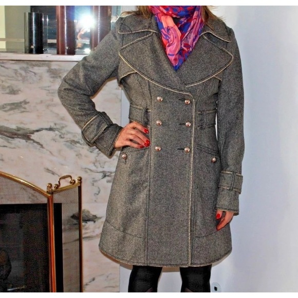 Windsor Jackets & Blazers - HP 🎉 Knee-Length Tweed Trench Coat / Jacket